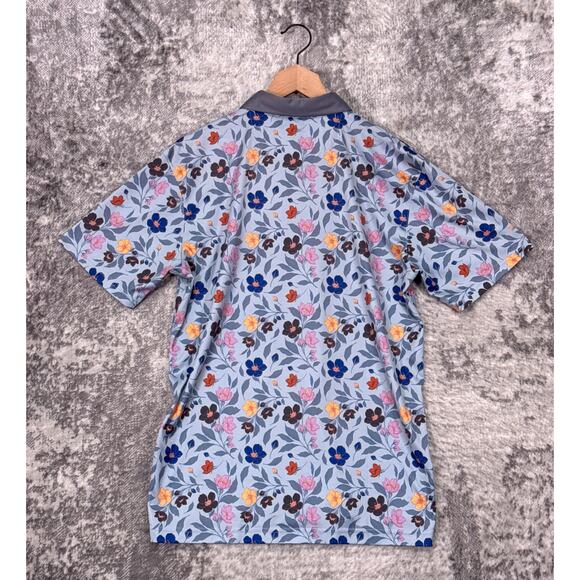 Swannies Polo Shirt Large Mens San Diego Country Club Performance Golf Floral - Picture 3 of 8